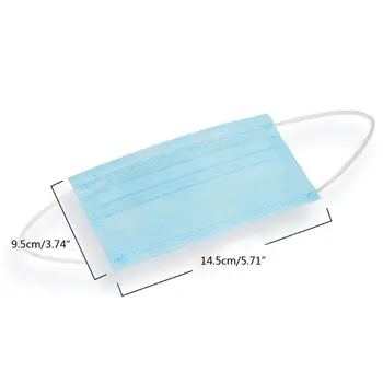

50Pcs Child Size Anti-dust Safe Breathable 3-Layer Mouth Mask Disposable Mask N1HB