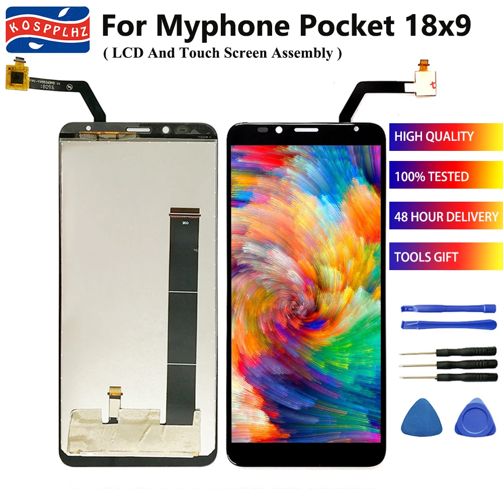 KOSPPLHZ оригинальное качество для MyPhone Карманный 18 × 9 ЖК дисплей + сенсорный экран