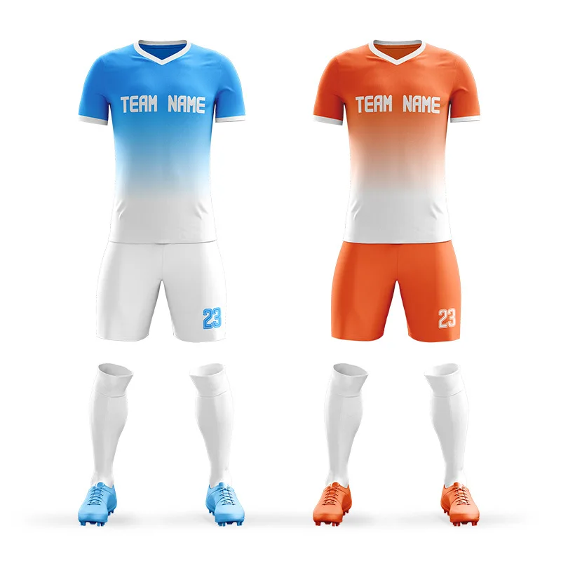 

Soccer Suit Set Men And Women Customizable Children Soccer Uniform Wholesale Group Buying Sublimation Digital Printing Jersey Ba