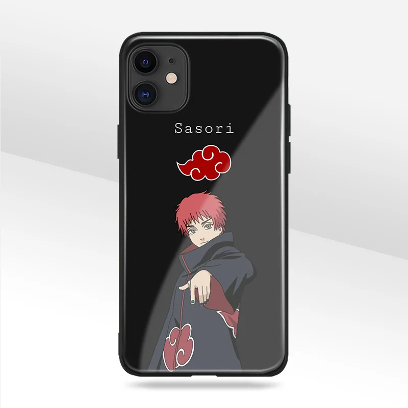 Sasori Shippuden anime tempered glass soft silicone Phone case For iPhone SE 6s 7 8 Plus X XR XS 11 Pro Max cover shell | Мобильные