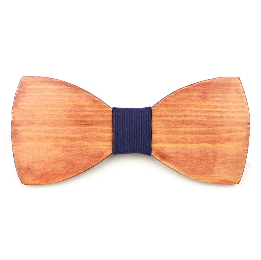 Холодный деревянный галстук-бабочка из натурального твердого дерева бабочка Мужская рубашка костюм смокинг банкет Свадебная вечеринка Формальные для повседневной принадлежности качественный подарок - Цвет: 1