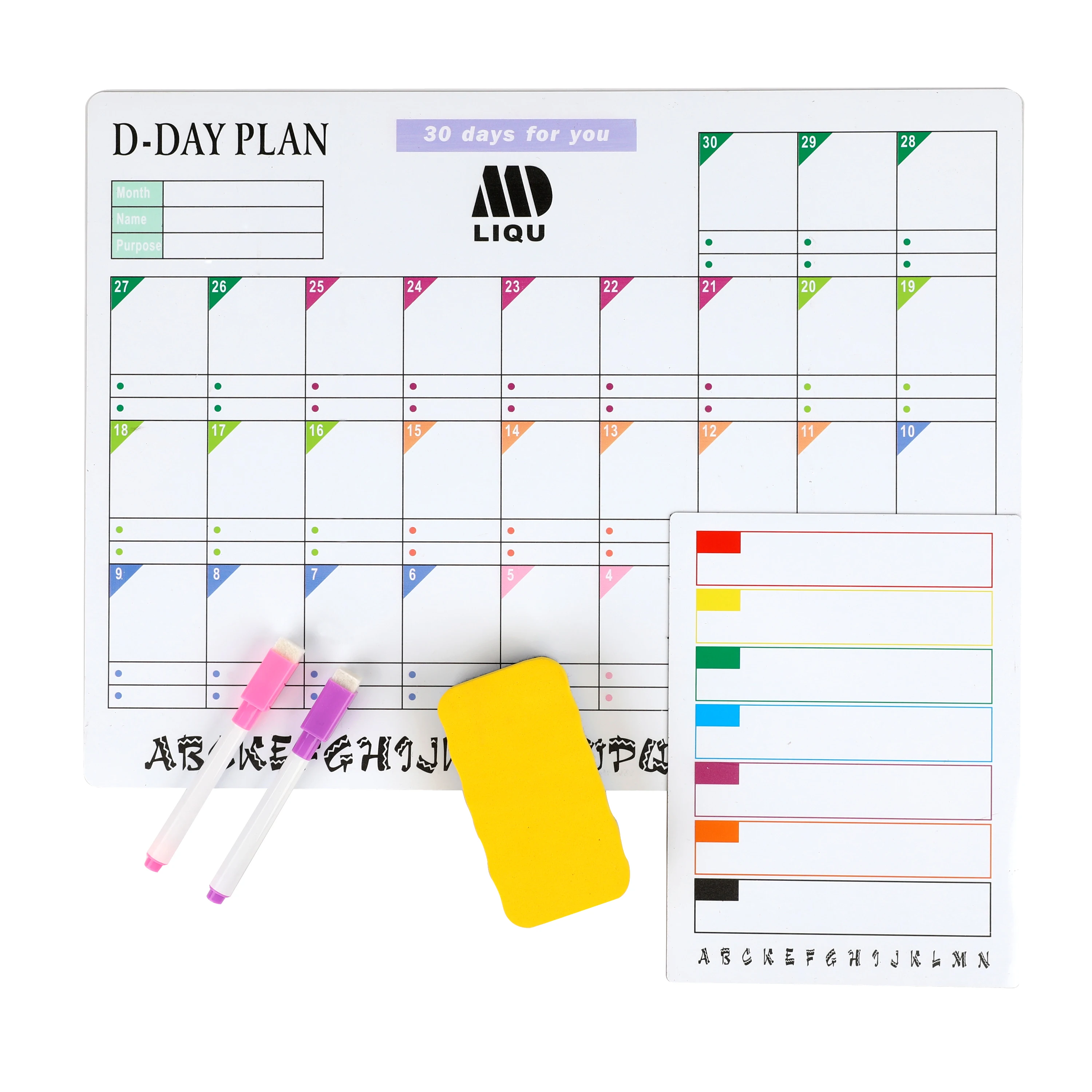 

A3 and A5 Size Magnet Fridge Magnets Calendar Whiteboard and Marker For Refrigerator Monthly Souvenir Board Calendar