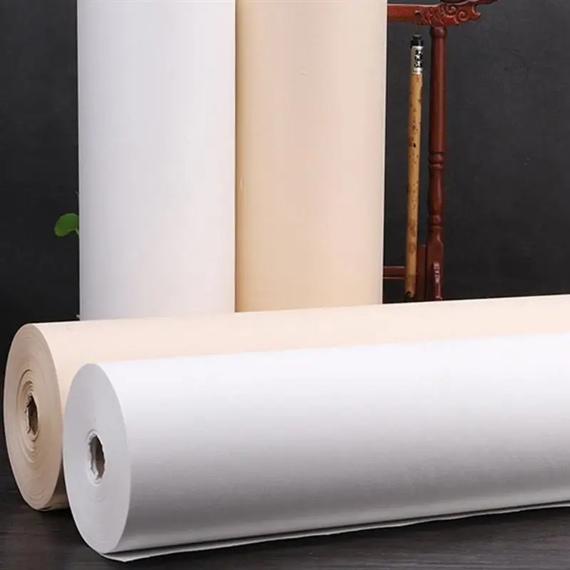 1 Roll Calligraphy Supplies of Calligraphy Paper DIY Painting Writing Blank Sumi Paper Sumi Paper Xuan Paper