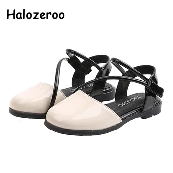 

2020 Spring Kids Shoes Children Soft Princess Sandals Baby Girls Brand Dance Flats Sweet Dress Sandals Fashion Leather Shoes New
