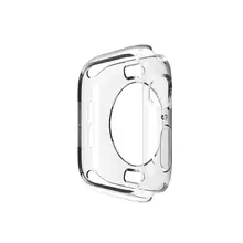 Capa protetora de relógio para apple watch, proteção de silicone para relógio apple 5/4/3/2/1, 40mm 44mm capas macias para iwatch series 42mm 38mm