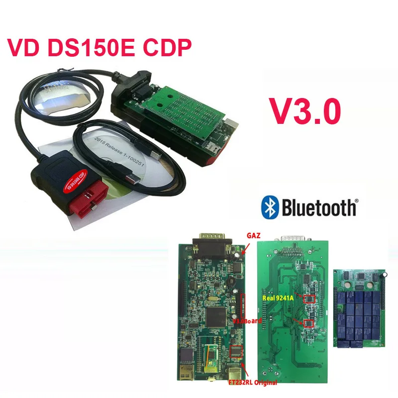 

Best quality v3.0 pcb relays with bluetooth vd ds150e cdp vdijk autocoms pro for delphis obd2 diagnostic code reader free ship