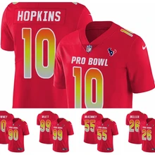 Houston для мужчин и женщин J.J. Ватт деандрэ Хопкинс Ограниченная серия футбольная Джерси Тексанс красный AFC Pro Bowl