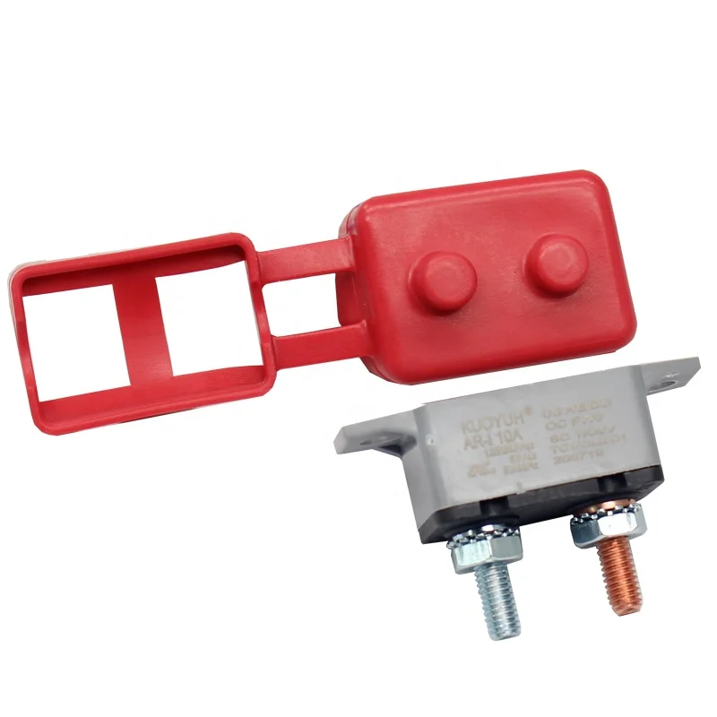 Interruttore Automatico 50A 12-24V Con Reset - Portafusibili Impermeabile Per Auto, Moto, Barca - 50A
