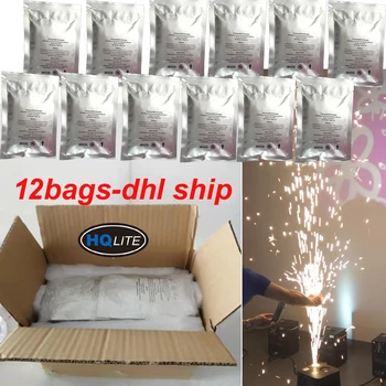 

12bags Ti Powder 200g/Bag Titanium Powder For Stage Cold Spark Fountain Fireworks Sparkular Machine Consumables wedding Powder