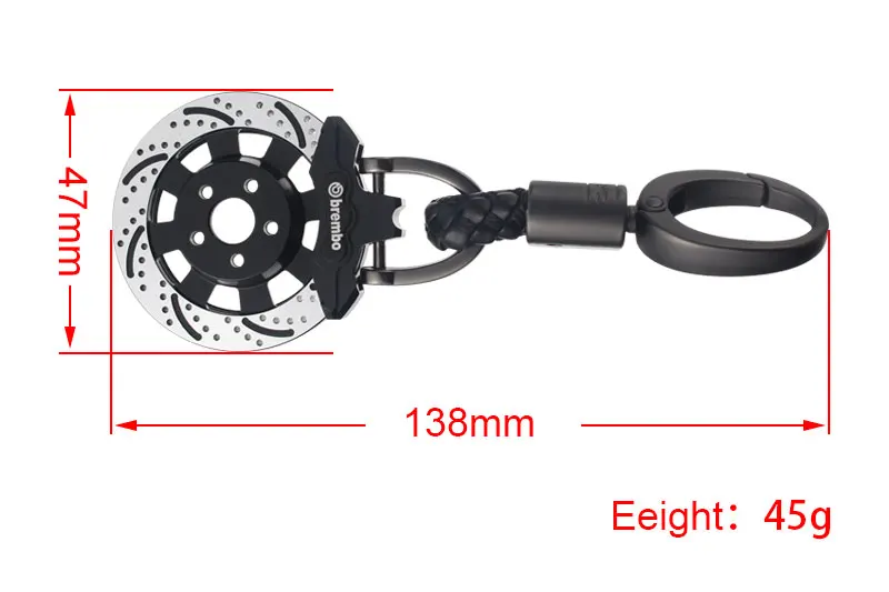 Автомобильный тормозной диск, модель, брелок для автомобиля, стильный брелок для ключей, автомобильный брелок, мото брелок, креативные автомобильные аксессуары для Audi Benz BMW VW