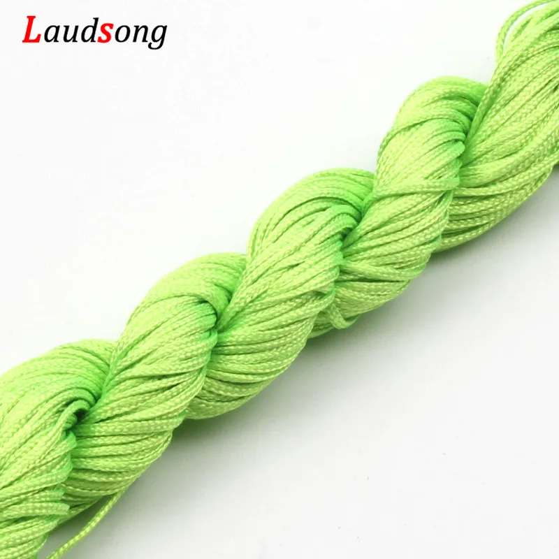 Color 4 19 цветов, нейлоновый шнур, китайский узел, макраме, трещотка, 1 мм, 20 м, веревка для плетения ювелирных изделий DIY - Цвет: Color 4