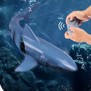 

Children Water Toys Remote Control Shark Electric Simulation Fish 20 Minutes Long Battery Life Toy Fish Summer New Gift RC Shark