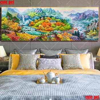 

Diamond Painting Natural beauty in the mountains Mosaic Sale Rhinestones Pictures Cross Stitch Embroidery Full Display 5D large