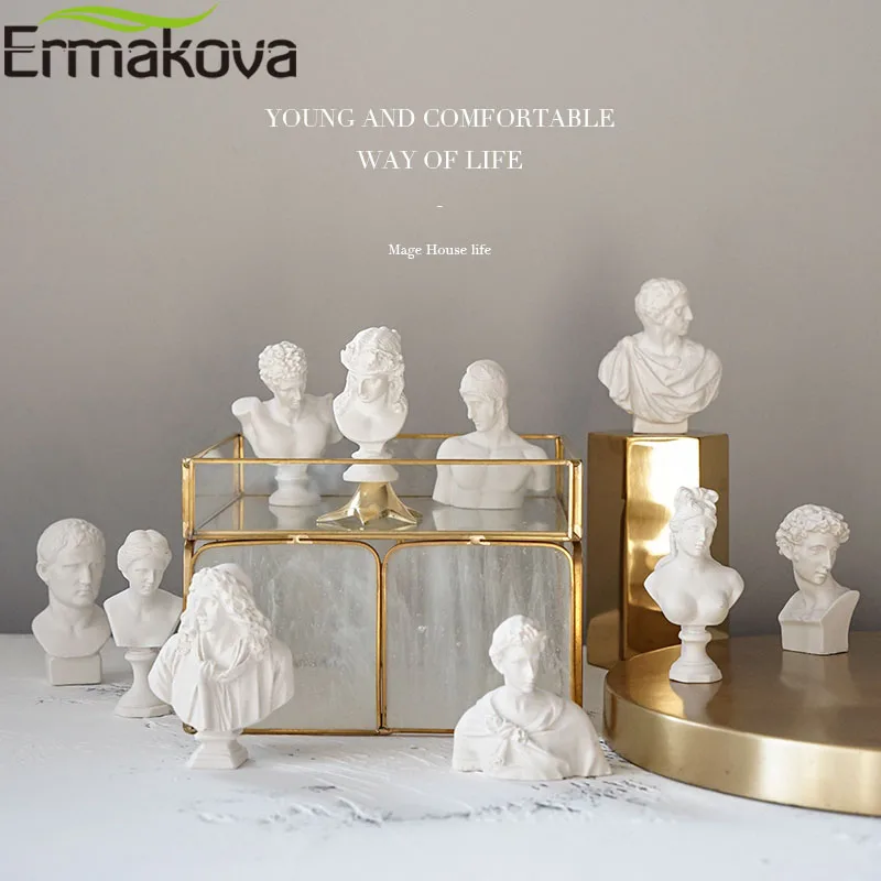 ERMAKOVA 10 шт./партия различные штукатурки бюст фигурка мини древние греко римские