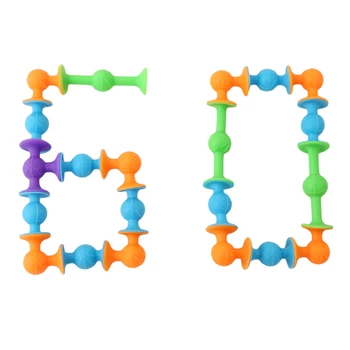 

DIY Silicone Building Blocks Assembled Sucker Suction Cup Funny Construction Toys Children Educational Toys CX601817