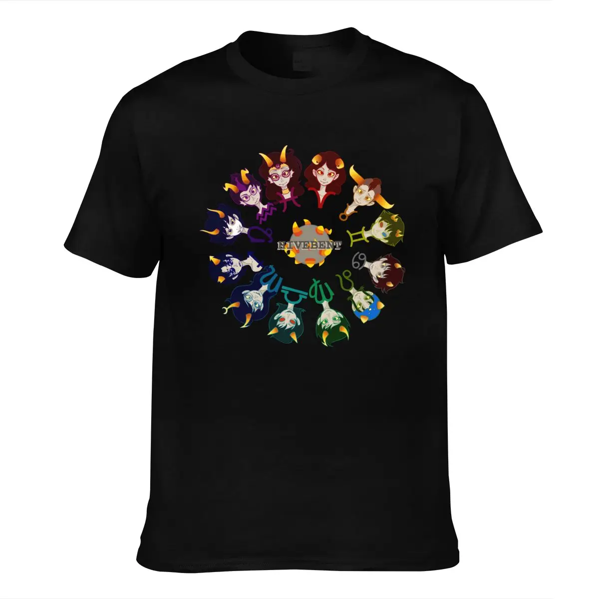 

Funny Homestuck Hivebent Betas Clock Starsign Men's Tee Print Casual Cotton Short O-neck Cn(origin) Worsted