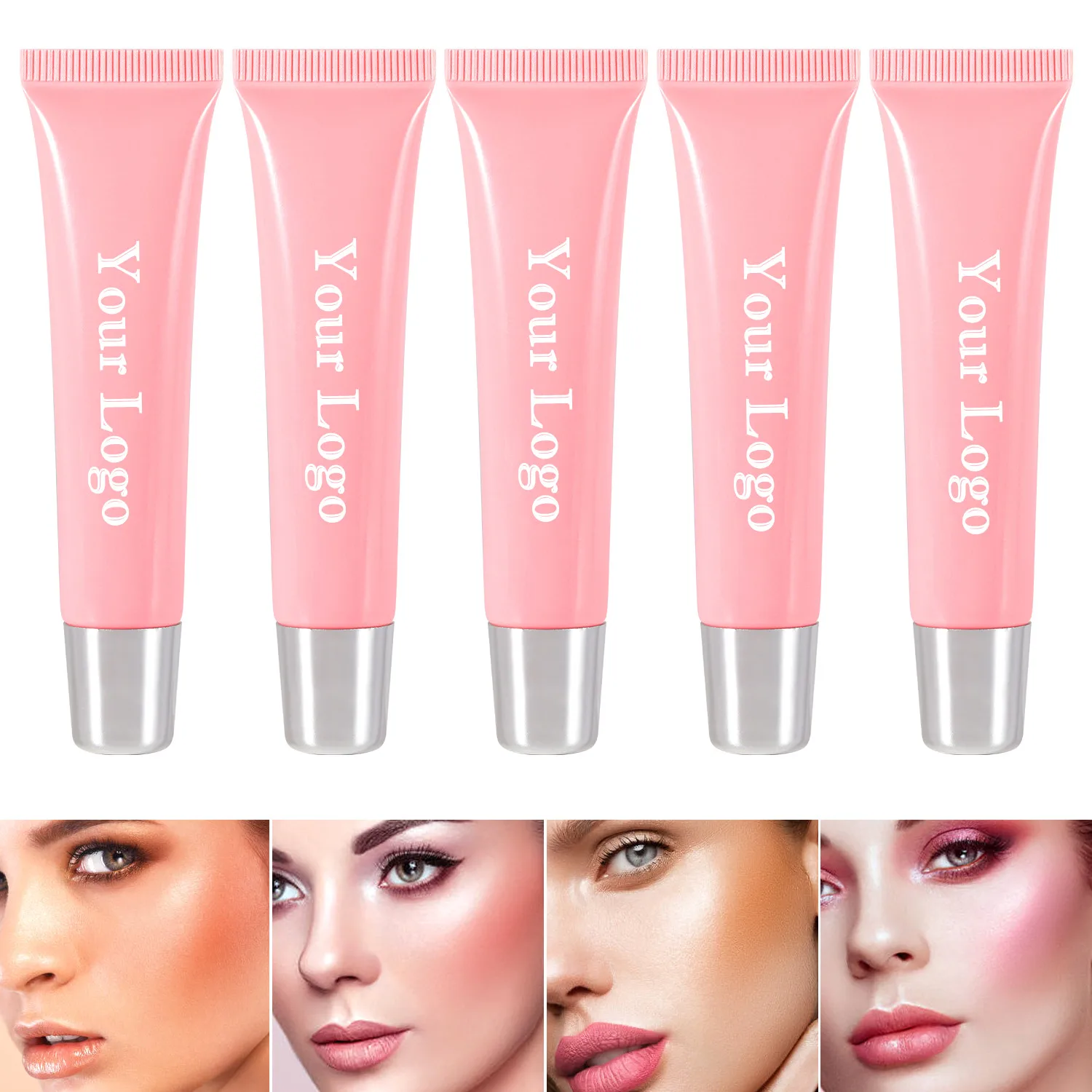 

10pcs Face Liquid Blusher Free Private Label Contour Makeup Long-lasting Matte Make Up Natural Cheek Contour Blush Wholesale