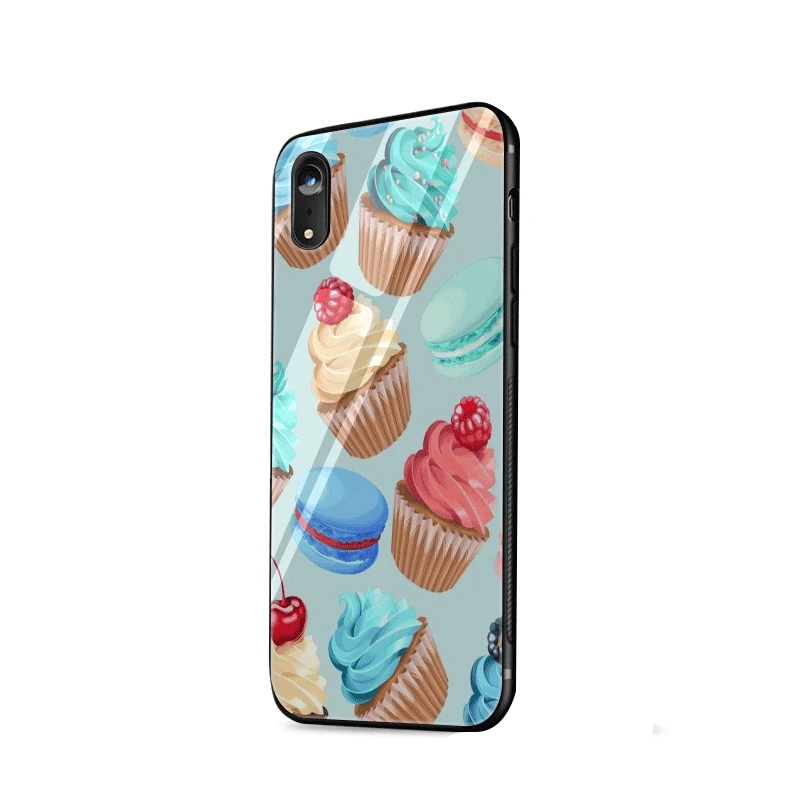Стеклянный чехол для телефона из ТПУ стекла для Apple iPhone 5 5S SE 6 6S 7 8 Plus XR X XS Max cake - Цвет: G2