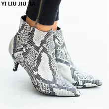 Женские ботинки; сезон осень-зима; повседневная обувь на платформе и среднем каблуке; ботильоны martin на молнии; женские зимние ботинки; Mujer; большие размеры 35-43; G483