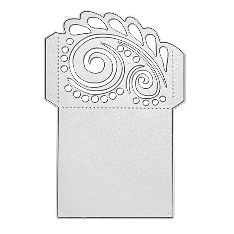 Naifumodo цветок прошитый конверт металла резки штампы для изготовления карт Скрапбукинг тиснение порезы трафарет ремесло штампы
