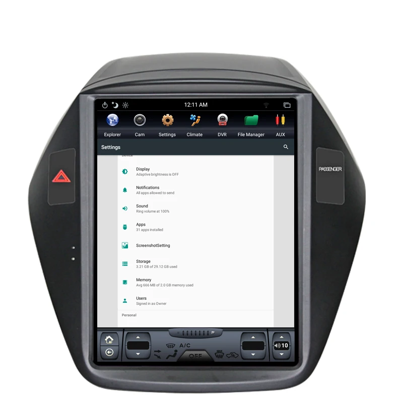 Discount NAVITOPIA 10.4inch Vertical Screen Tesla Android 7.1 Car GPS Navigation for Hyundai Tucson IX35 2010 2011-2013 Car DVD Player 10