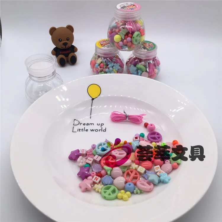 

Korean-style Pumpkin Beaded Bracelet GIRL'S Weak Sight Training Bracelets Necklace Educational Bead Toy DIY Wear Beads