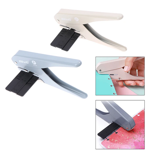 2 Hole Puncher Round Hole Puncher Stationery 20 Sheets Capacity  Skid-Resistant Base Manual Punching for Paper Chipboard - AliExpress