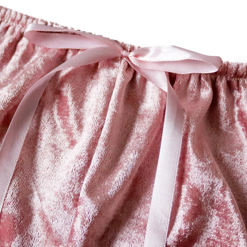 Two Pieces Bra Sets Velvet Sexy Underwear Lingerie Sets
