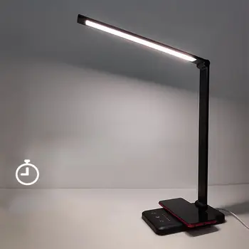 

Wireless Charging+LED Desk Lamp with USB Charging Port Eye-caring Table Lamps