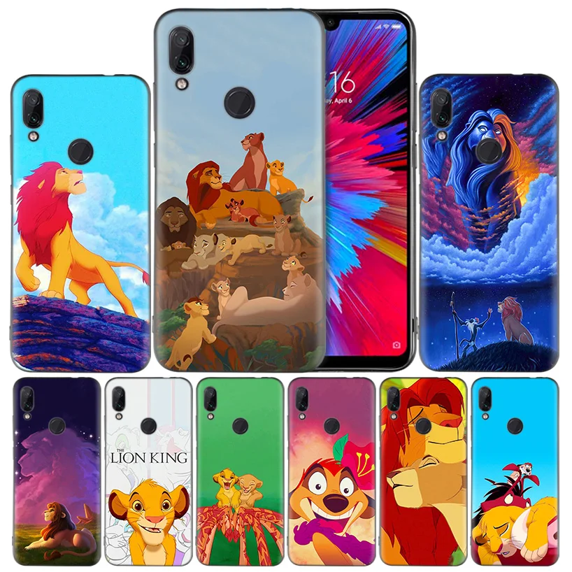 

Silicone Case for Xiaomi Redmi Note 7 8 7A 7S 6 6A 5 K20 Mi 9T CC9 CC9E A1 A2 A3 8 Play Lite Pro F1 Cartoon The lion king