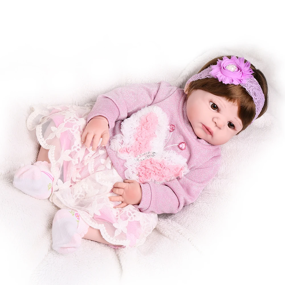 22 дюйма 55 см силиконовые куклы Reborn Baby Alive Bebe Boneca Lifelike Kids Menina Игрушки для маленьких