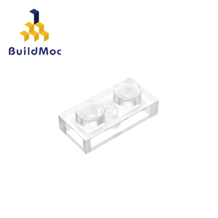 BuildMOC 3023 6225-28653 1x2 Technic changgeover Catch для строительных блоков части DIY развивающие творческие подарочные игрушки - Цвет: Прозрачный