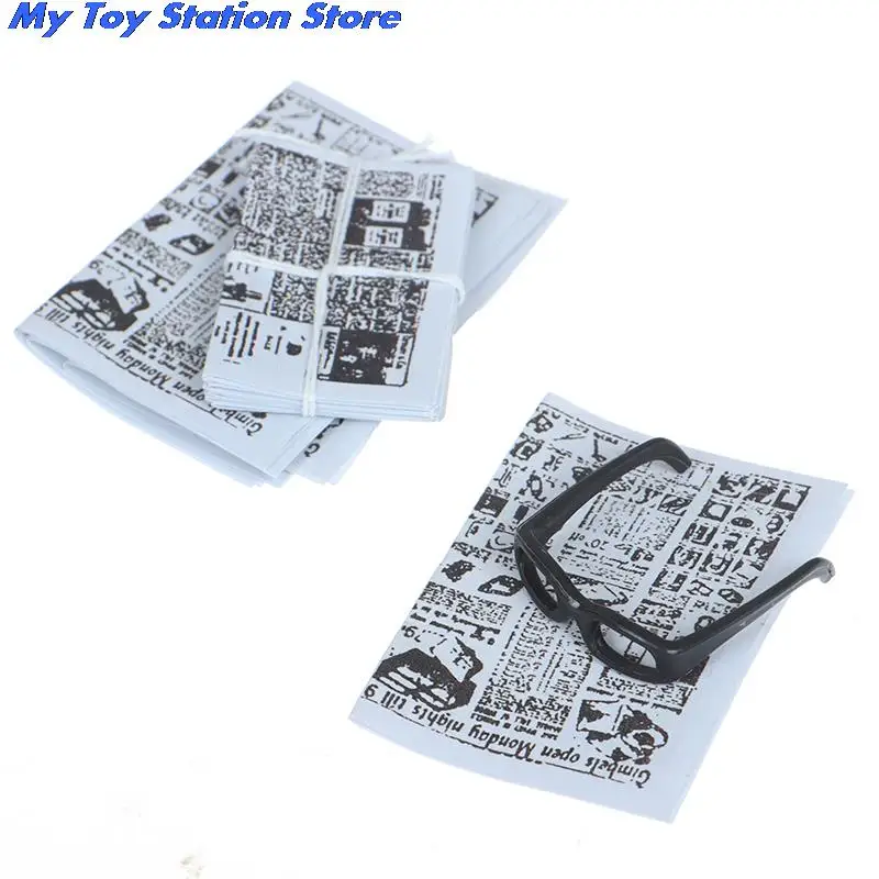 

Mini Magazines Books DIY Dollhouse Miniature 1:12 Newspaper Dollhouse Furniture Toys Magazine Model Toys Doll House Accessories