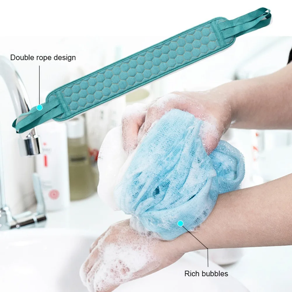 Dropship 2 In 1 Double-Sided Bath Brush Long Handle Rubbing Back Bath  Brushes Dual Purpose Body Brush Back Massage Shower Body Cleaning to Sell  Online at a Lower Price