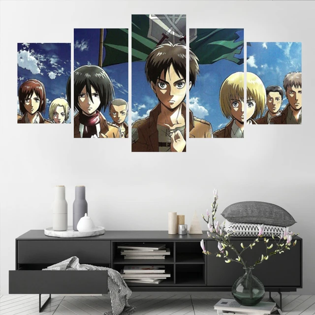 Room Decoration Anime Attack Titan  Attack Titan Manga Panels Wall -  Posters Prints - Aliexpress