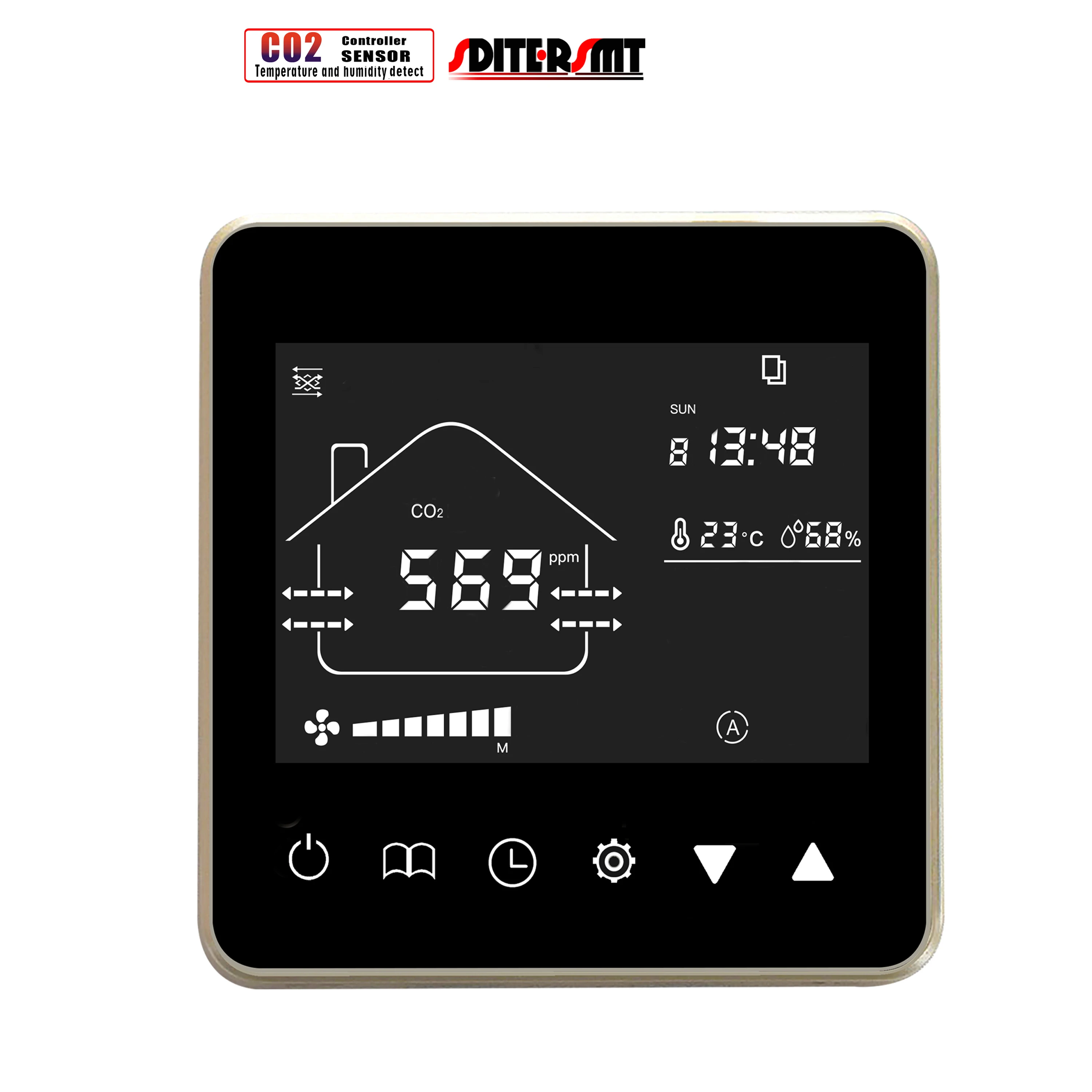Home Ventilation Temperature Humidity And Co2 Sensor Fan Control For 0