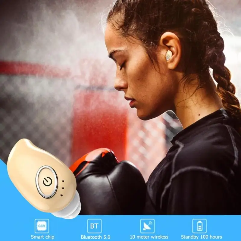 V21 Беспроводная Bluetooth 5,0 Одиночная мини-гарнитура в ухо стерео невидимые наушники громкой связи Bluetooth беспроводные наушники для вождения