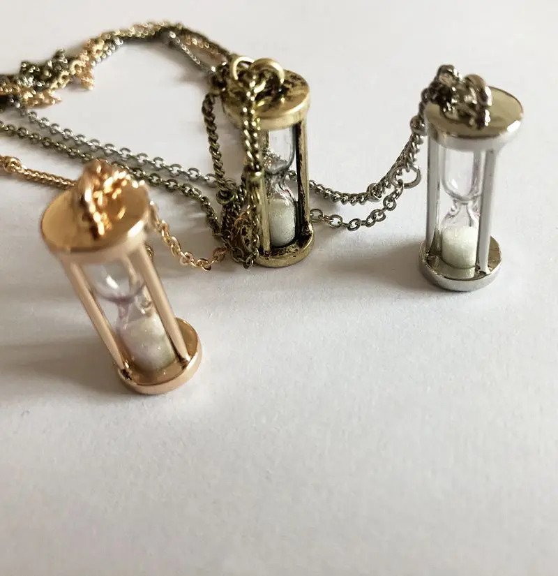 fashion jewelry accessories vintage metal hourglass long chain necklace | Украшения и аксессуары