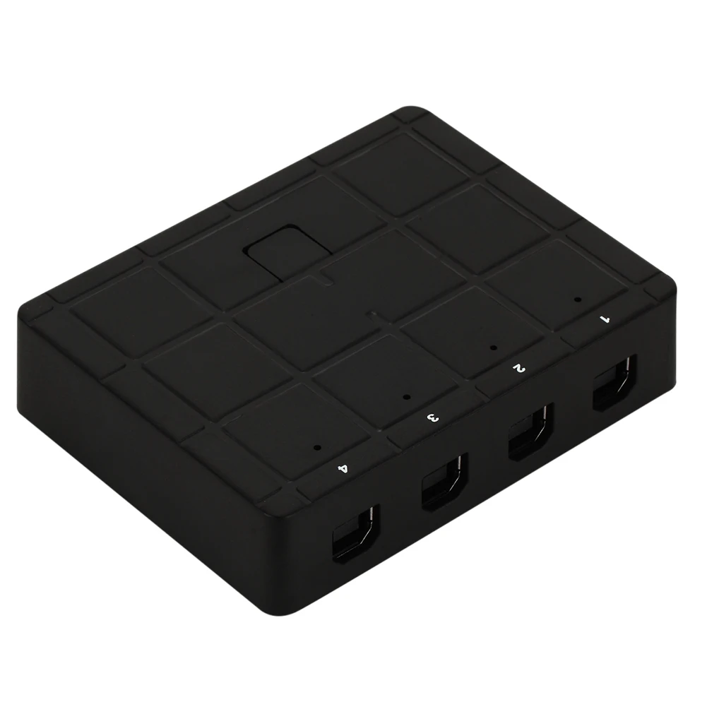 

4 Ports USB 2.0 Manual Printer Peripheral Sharing Switch for PC Scanner