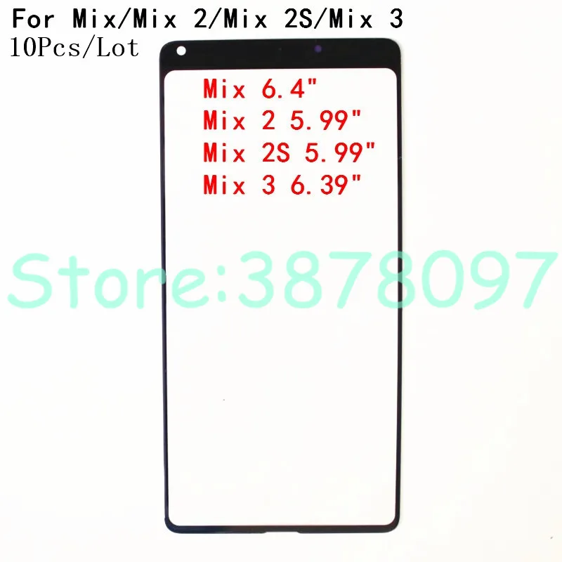10 шт./лот оригинальный для Xiaomi Mi Mix 2 3 2S сенсорный экран передний внешний Сенсорная