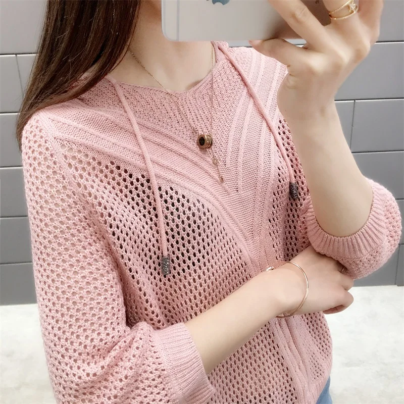 Sweater Special Offer Cotton Poncho Hooded Knitted...