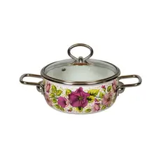 Кастрюля VITROSS, Violeta, 1,5 л, со стеклянной крышкой, белый