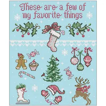 

Christmas small objects (1) patterns Counted Cross Stitch 11CT 14CT DIY Cross Stitch Kits Embroidery Needlework Sets home decor