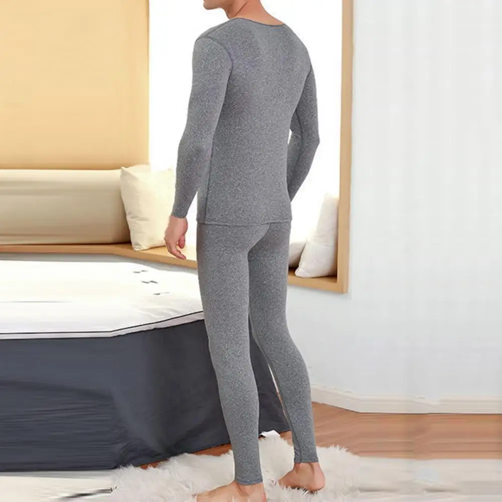 Anti shrink Simple Skin friendly Pajamas Suit Comfy Pants Suit Long