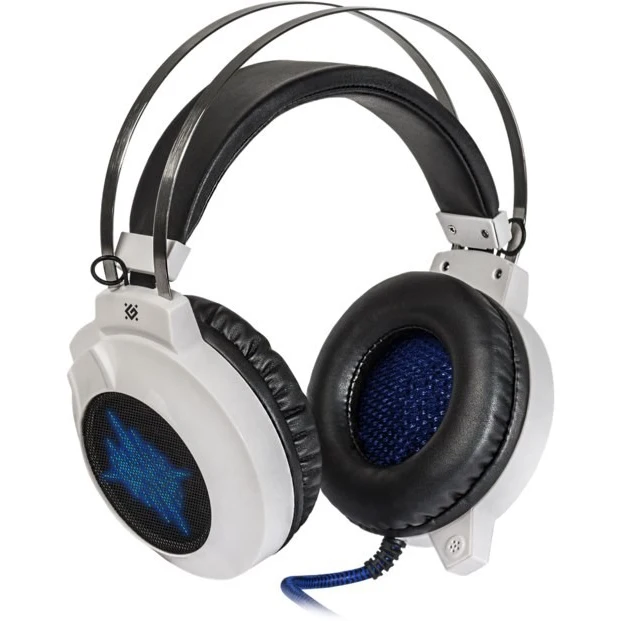 Headset Defender Icefall G 510D White Blue wired stereo 20 20000 Hz 32 Ohms 110 dB 100 16000 Hz 42 dB USB 2x mini jack white blue