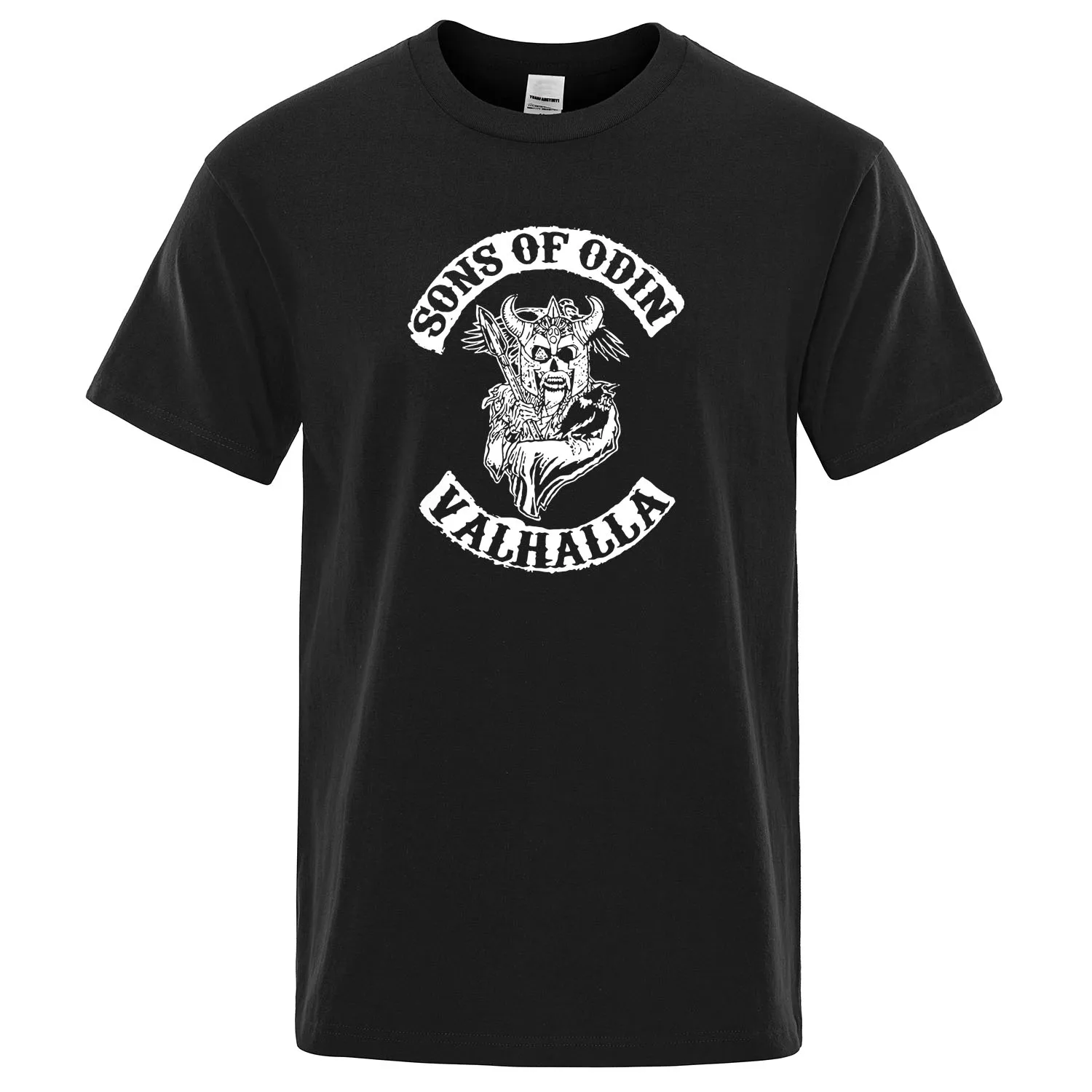 T Shirts Sons Of Odin Valhalla Chapter T-Shirt Streetwear Awesome Tee Shirt Men Short-Sleeve Casual Tops Summer Cotton Tshirt | Мужская