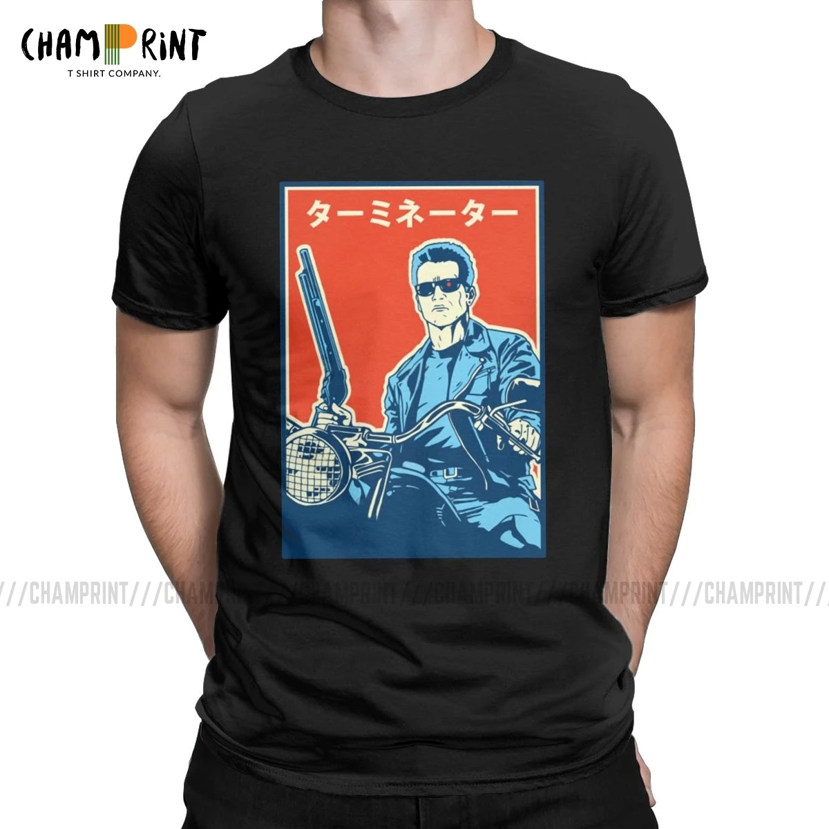 Футболка Terminator 2 в японском стиле Мужская хлопковая футболка с забавными