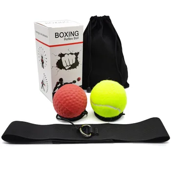

Reflex Speed Training Punching Exercise PU Head Band Hand Eye Ability Boxing Ball Set Home Gym Body Building Fitness Equipment