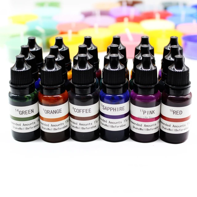 20 Color 5ml Candle Pigment Soy Wax Dye Concentrated Oily Color