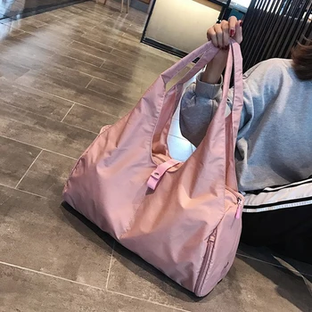 

Solid Sports Accessory Oxford Cloth Yoga Travel Zipper Unisex Gym Bag Large Capacity Swimming Independent Shoe Case Dry Wet